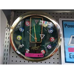 11" dia. Panclox billiards clock
