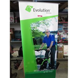 Portable banner stand & carrying case