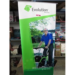 Portable banner stand & carrying case