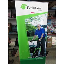 Portable banner stand & carrying case
