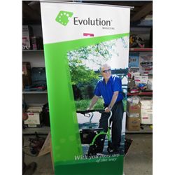 Portable banner stand & carrying case