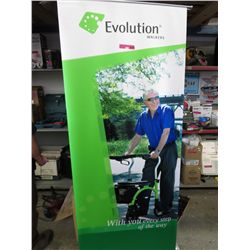 Portable banner stand & carrying case