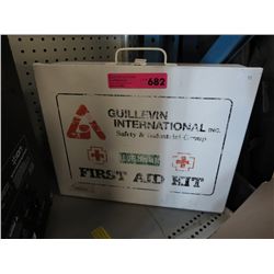 Metal First Aid box with supplies
