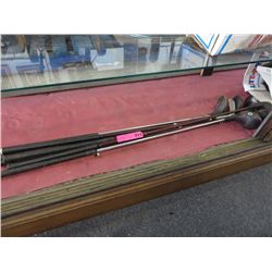 7 vintage golf clubs