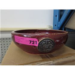 Ceramic glazed bowl
