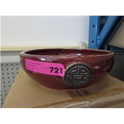 Ceramic glazed bowl