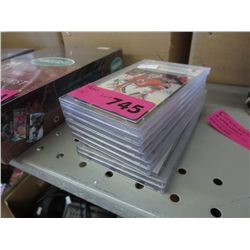 Approx. 8 encased Upper Deck hockey cards