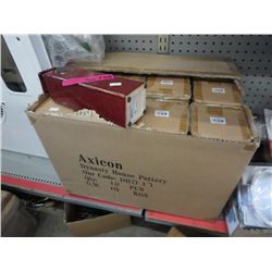 Case of 12 ceramic vases