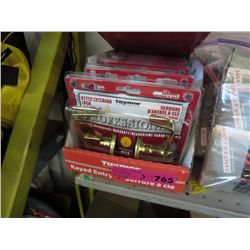 5 keyed Taymor lock sets - new