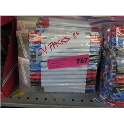 24 packs of coloured markers - new