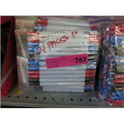 24 packs of coloured markers - new