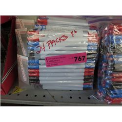 24 packs of coloured markers - new