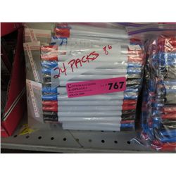 24 packs of coloured markers - new