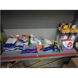 Complete shelf of assorted health products