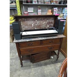 Vintage marble top wash stand