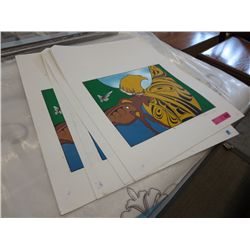 9 prints, signed by Thomas George