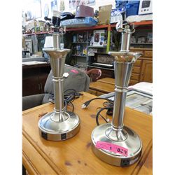2 table lamps, no shades