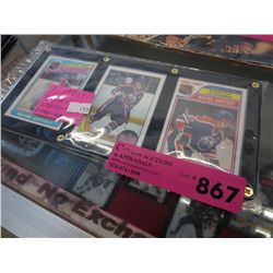 3 Wayne Gretzky 1980's O-Pee-Chee hockey cards