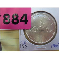 1965 Canadian Silver Dollar
