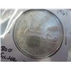 Image 1 : 1961 Canadian silver dollar .800 silver