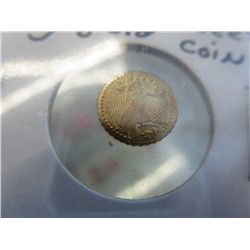 USA Miniature Walking Liberty .5gr gold coin