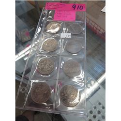 Old Canadian $1.00 coins 1968-84