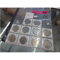 Rare 10x 1968 Nickel Dollars-Small island variety