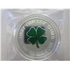 Image 1 : Colourized "Lucky Four Leaf Clover" round