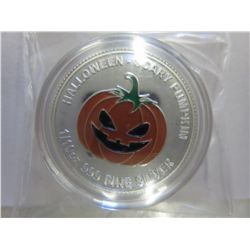 Colourized "Halloween - Scary Pumpkin" round