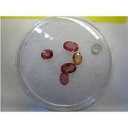 Gem jar - oval genuine assorted coloured sapphires