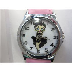 Cute pink Betty Boop watch - works