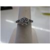 Image 1 : 14kt white gold diamond ring