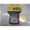 Image 2 : .925 silver yellow diamond heart ring