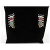 Image 1 : New sapphire, ruby, emerald & diamond earrings