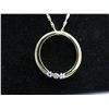 Image 1 : Gorgeous silver & gold diamond circle necklace set