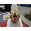 Image 1 : Sterling silver & 14K gold diamond ring