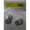 Image 2 : Ten old Canadian 50-cent pieces - assorted years
