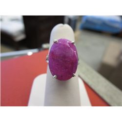 5 ct oval cut red ruby solitaire ring