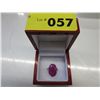 Image 2 : 5 ct oval cut red ruby solitaire ring