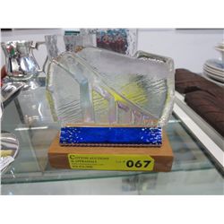 Vintage Swedish art glass "Bridge Sculpture"