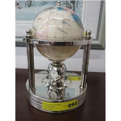 Gemstone Globe on revolving stand