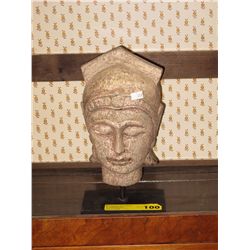 Flat back Buddha head statue