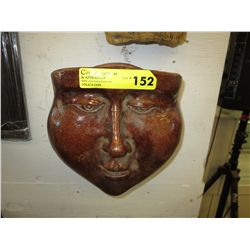 Glazed ceramic wall planter