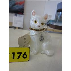 Signed Fenton art glass Cat figurine