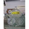 Image 1 : Crystal & pressed glass - 3 Pcs