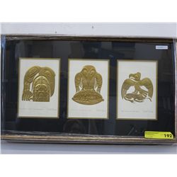 Bill Reid embossed prints