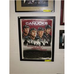 Vancouver Canucks 03-04 ticket holder poster