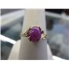 Image 1 : 10KT Yellow Gold Diamond & Ruby Ring