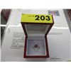 Image 2 : 10KT Yellow Gold Diamond & Ruby Ring
