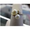 Image 1 : 10KT yellow gold Pearl & Diamond ring